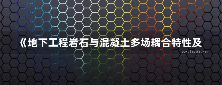 《地下工程岩石与混凝土多场耦合特性及理论研究 》胡大伟 等著 2018 